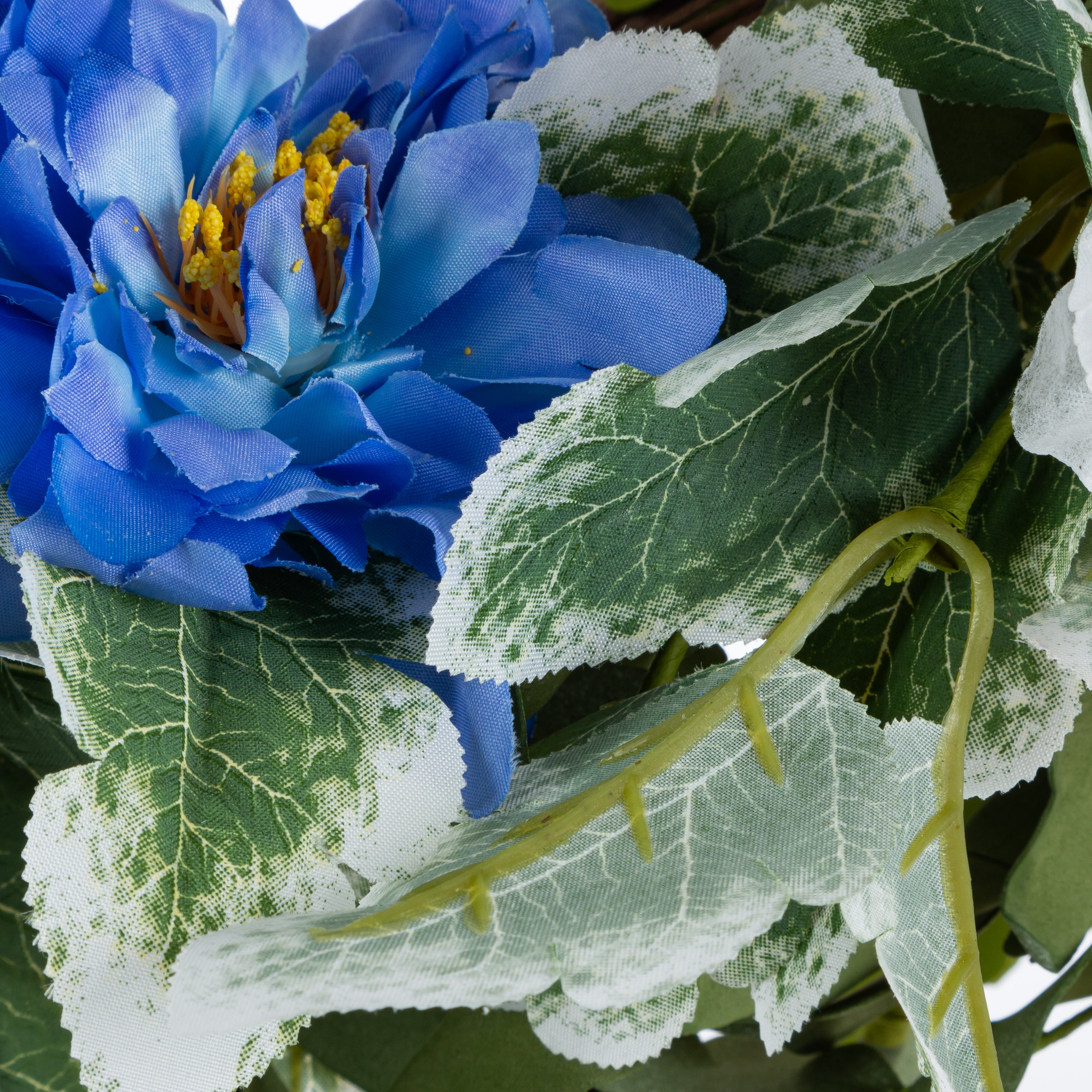 24 in. Blue Wild Flower Wreath